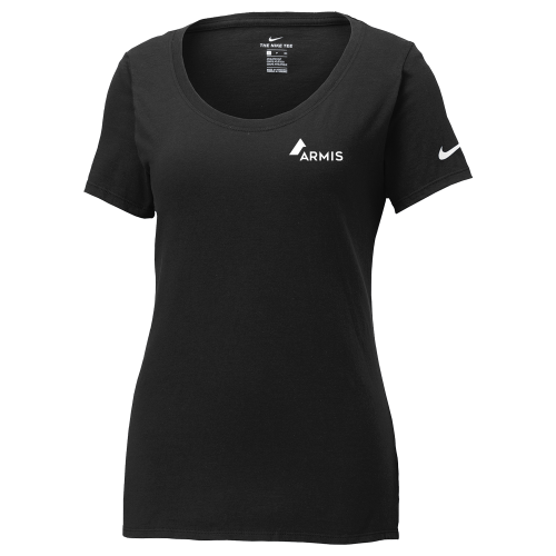 Nike Ladies Cotton/Poly Scoop Neck Tee